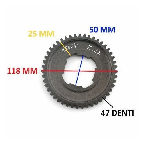 Ingranaggio 1 marcia Piaggio Ape MP...