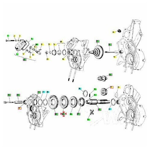 Ingranaggio 41 denti 2 marcia Piaggio...