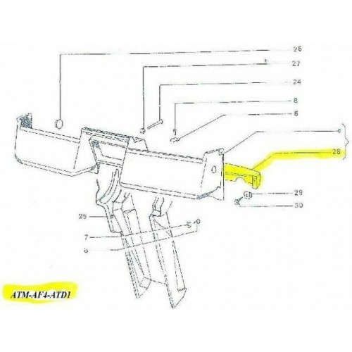 Mensola cruscotto marrone per Piaggio...