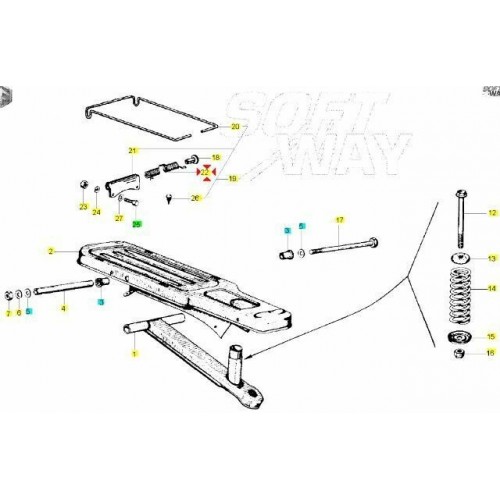 Molla portapacchi Piaggio Ciao Mix...