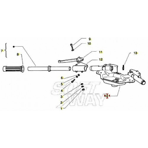 Manubrio Piaggio Scatto  499141