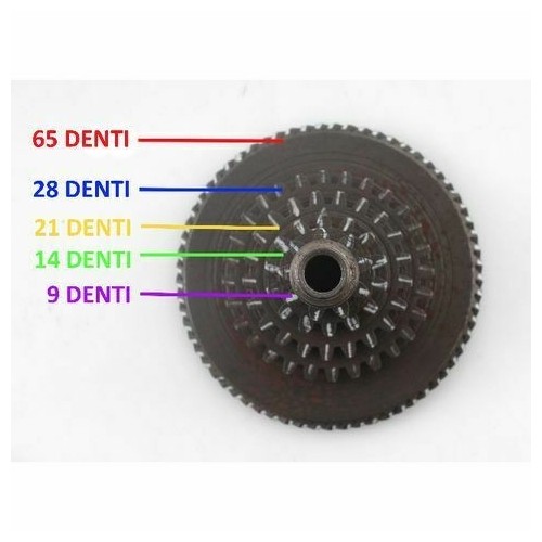 Ingranaggio multiplo Ape Car da 9 14...
