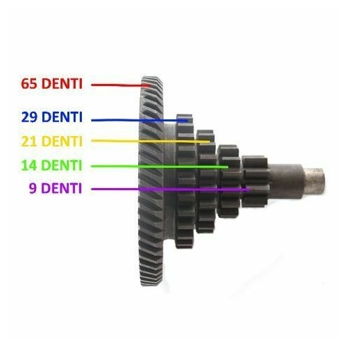 Ingranaggio multiplo Piaggio Ape MP...