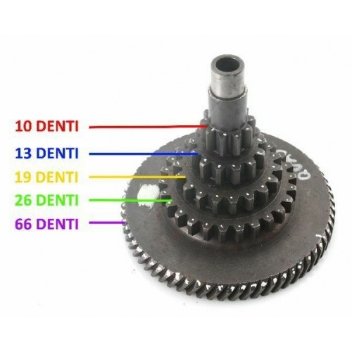 Ingranaggio multiplo Piaggio Ape MP