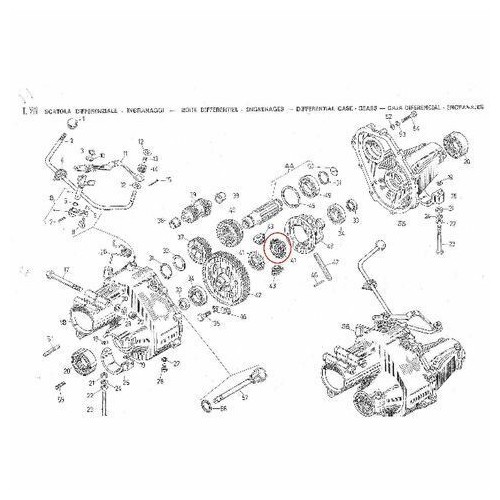 Ingranaggio planetario Ape 500 AD -...