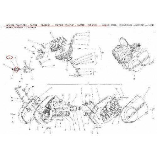Ingranaggio motore Gilera CB1 da 17...