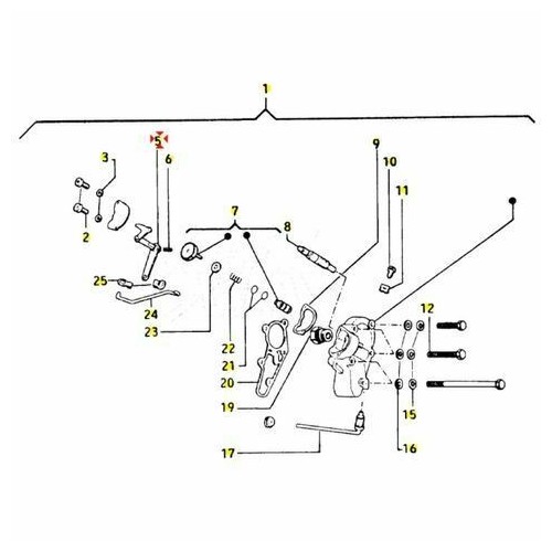 Leva pompa olio Vespa Pk 50 e 125...