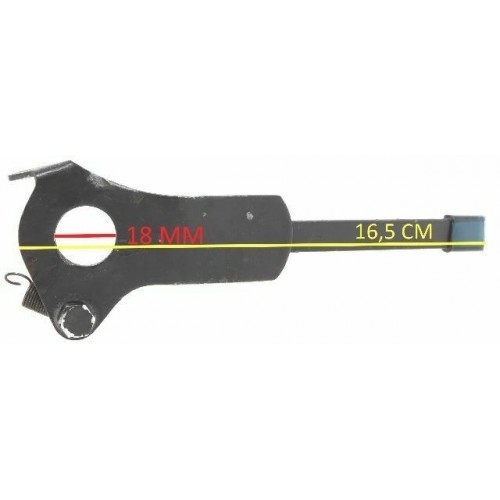 Leva sgancio motore a rullo