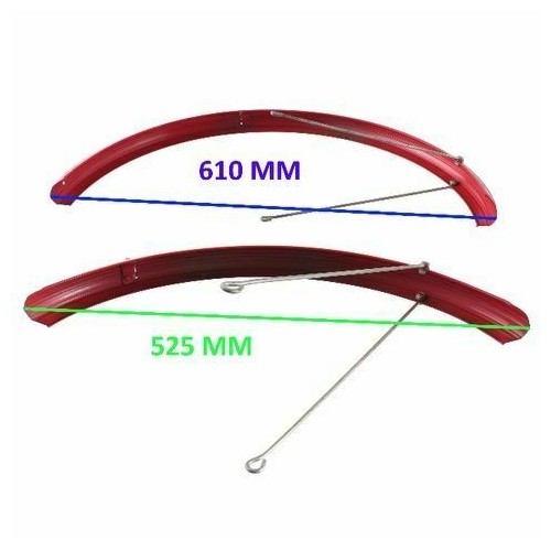 Coppia parafanghi rossi per Atala...