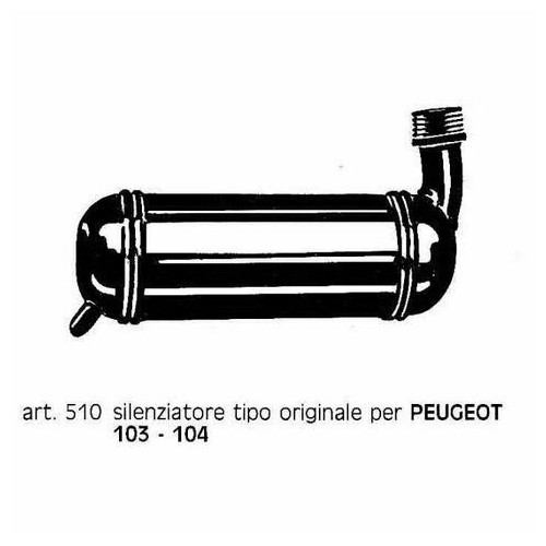 Marmitta Peugeot 102 - 103 - 104 Sito...