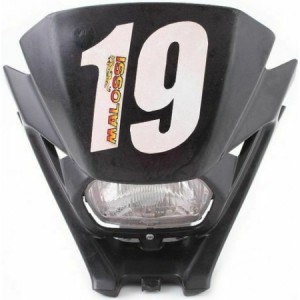 Mascherina con faro Moto...