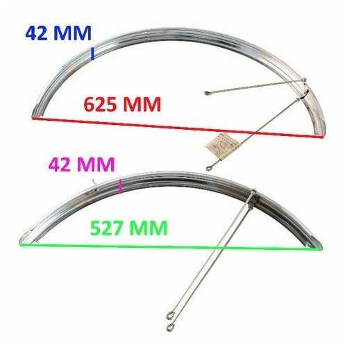 Coppia parafanghi Atala bici epoca da 24