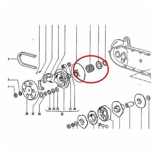 Molla semipuleggia Gilera GSA 305612