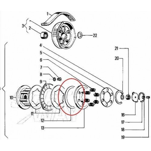 Molla frizione Superbravo Bravo 3...