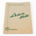 Manuale uso e manutenzione Piaggio Ape MP