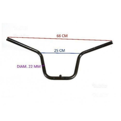 Manubrio ciclomotore colore nero