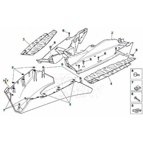 Puntone inferiore Aprilia SR Factory...