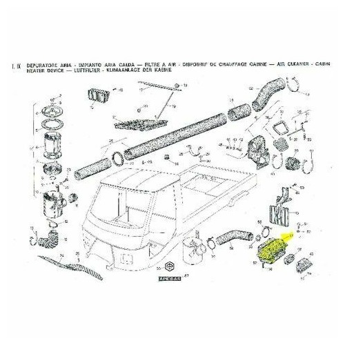 Scatola decantazione Ape Car