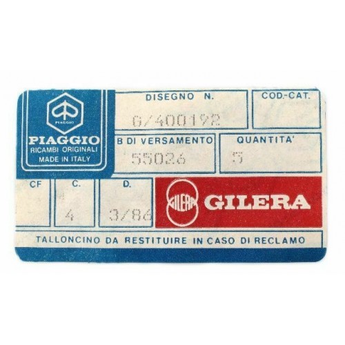 Guarnizione carter destro Gilera GR1...