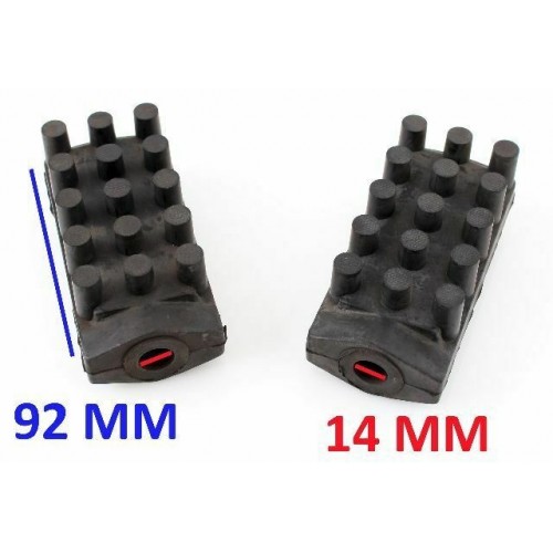 Coppia gomme poggiapiedi motocicli epoca