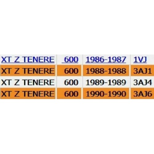 Parafango posteriore Yamaha XT 600...