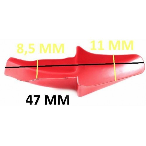 Parafango anteriore rosso per tuboni...