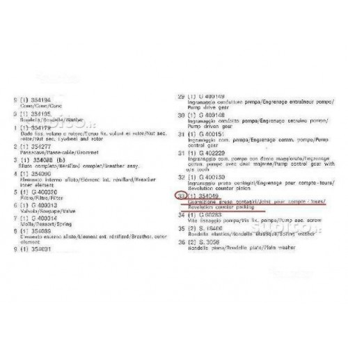 Gommino tampone presa contagiri per...