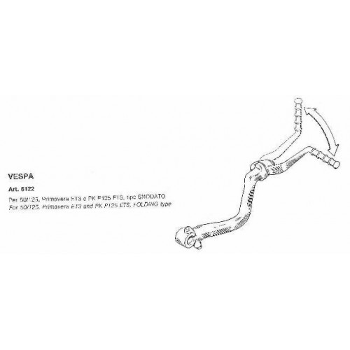 Pedale avviamento snodato per Vespa...