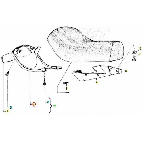 Protezione sottosella per Piaggio...