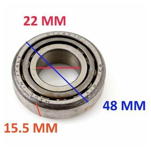 Cuscinetto a rulli conico 22 x 48 x 15,5