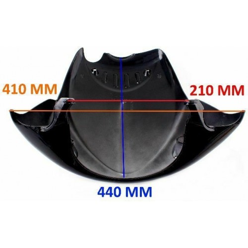 Scudo anteriore nero lucido per Atala...