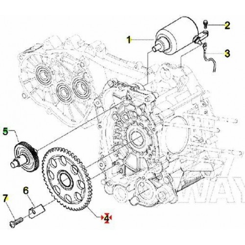 Corona avviamento elettrico scooter...