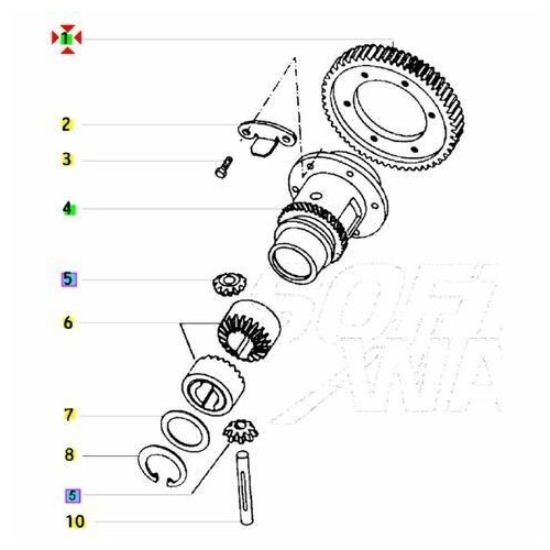 Corona differenziale Piaggio Ape TM e...
