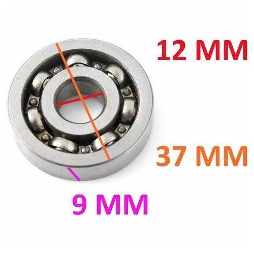 Cuscinetto a sfere misura 12 - 37 - 9