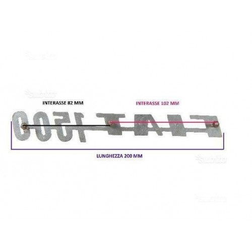 Emblema Targhetta Fiat 1500