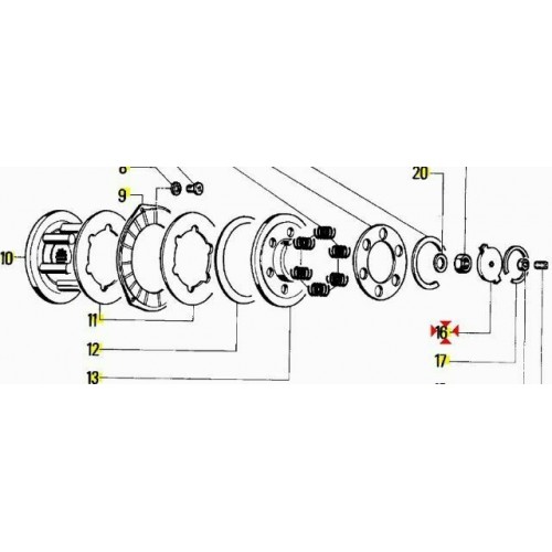 Flangia frizione Bravo e Superbravo 3...