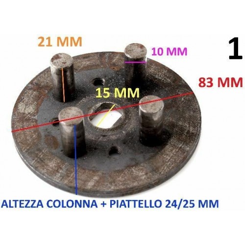 Piatto porta colonnette frizione...