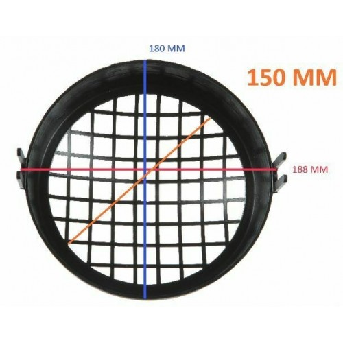 Griglia faro moto 125 e 250 da 150 mm