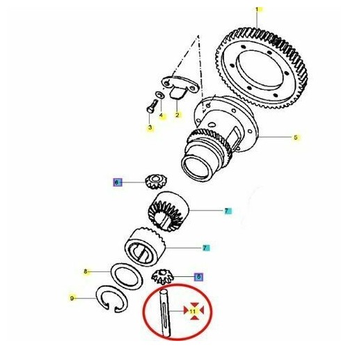 Perno satelliti Ape Mp Car Tm Poker