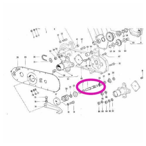 Perno leva avviamento Gilera GSA a 8...