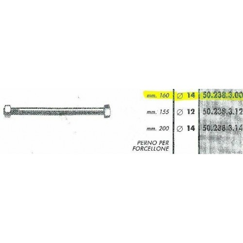 Perno forcellone posteriore con...