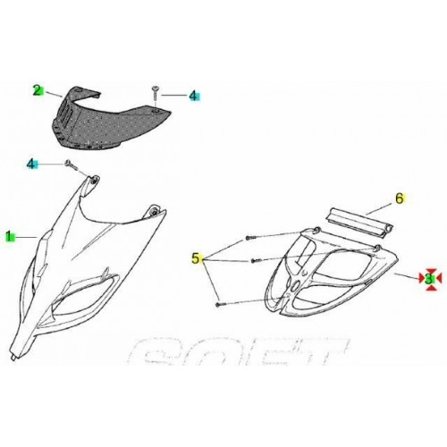 Griglia radiatore Aprilia SR Street e...
