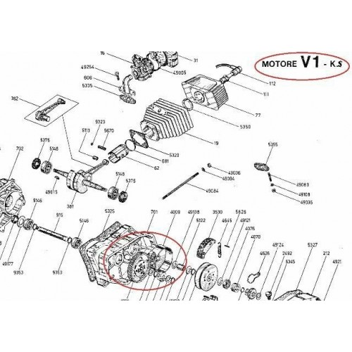 Campana frizione Minarelli V1KS denti...