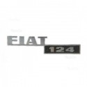 Scritta Emblema Targhetta auto Fiat 124