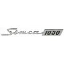 Scritta Emblema Targhetta auto Simca 1000 prima serie