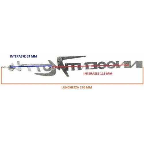 Scritta Emblema Targhetta auto...