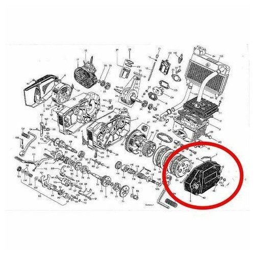 Coperchio carter frizione Franco...