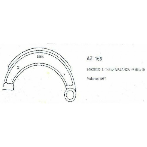 Ceppi freno Malanca AZ165 da 90 X 20