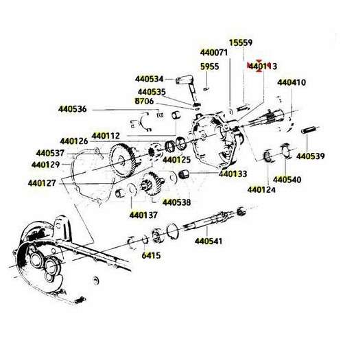 Coperchio ingranaggi trasmissione...