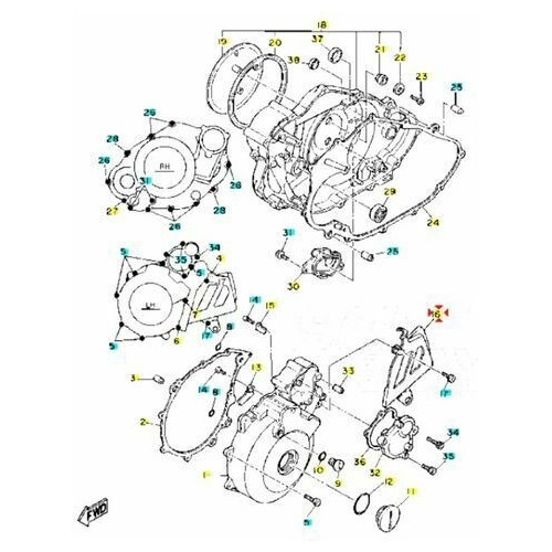 Coperchio pignone Yamaha XT Z Tenere...